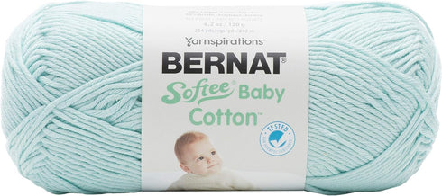 Bernat Softee Baby Cotton YARN, Aqua Mist...