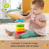 Fisher-Price Baby Stacking Toy Rock-A-Stack Rings with Roly-Poly Base for Ages 6+ Months, Made with Plant-Based Materials...