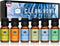 P&J Fragrance Oil Clean Home Set | Lemongrass, Fresh Cotton, Clean & Fresh, Aloe, Bamboo, Orange Candle Scent for Candle Making, Freshie Scents, S...