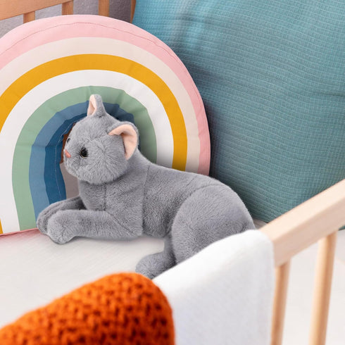 Gadpiparty Stuffed Cats Plush Cat Doll, Realistic Soft Plush Cat Toy for Adults, Stuffed Animals Cat Doll(Grey, 12 Inch) Cat Stuffed Animals...