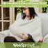 WeeSprout Nursing Cover for Breastfeeding, Soft & Breathable Nursing Poncho, Neck Insert for Hands-Free View, Machine Washable & Dryer Safe Feedin...