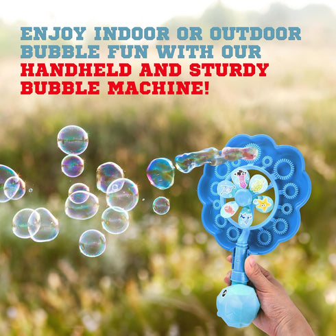 Botabee Cartoon Wind Bubble Wand - Foam Bubble Stick for Kids Party - Unique Spinner Bubble Maker - Indoor and Outdoor Bubble Blaster Fun - Though...