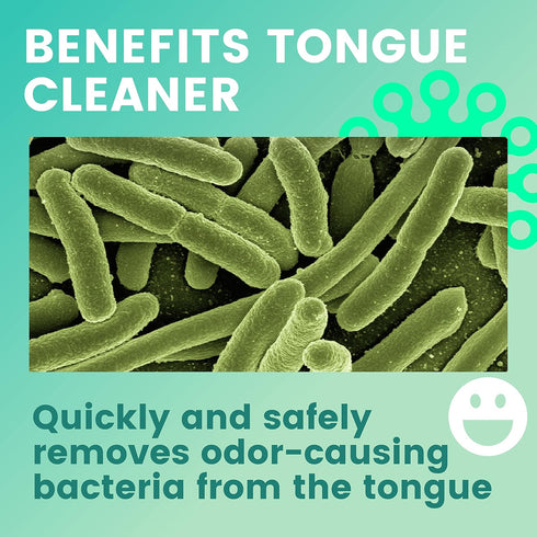 Tongue Scraper for Adults Plastic Tongue Cleaner 2 Size in 1 - Tongue Scraper for Kids - Tongue Scraper Breathrx plastic, Bad Breath Treatment for...