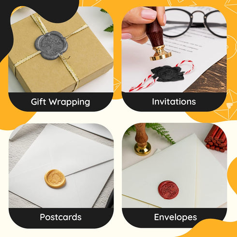 Artellius Premium Sealing Wax Sticks (Bulk 30 Pack) Wax Seal Glue Gun Sticks, Envelope Seal Wax for Stamp Seals - Perfect Wax Seal Sticks for Craf...