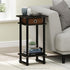 Furinno 17017 Turn-N-Tube End Table, 1-Pack, Espresso...