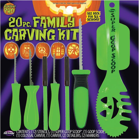 Pumpkin Pro, 20pc. Family Carving Kit - 1 Ct by Pumpkin Masters...
