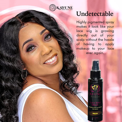 Lace Tint Spray for Wigs - Quick Lightweight Hair-Friendly Wig Tint Lace Spray for Melting Lace and Matching Complexion - for HD, Swiss, French La...