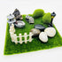 Cayway 26 PCS Outdoor Fairy Garden Miniatures Mini Zen Garden Accessories, Artificial Garden Grass, Model Trees, Terrarium Ornaments, Dollhouse Su...