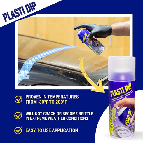 Plasti Dip 11 oz Clear Aerosol – Transparent Peelable Rubber Coating Spray, Removable Protective Clear Coat for Automotive, Tools & DIY Projects (...