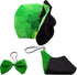 CreepyParty St. Patrick's Day Party Costume Suit Hat, Bow, Bow Tie, Beard, Scarf (Hat, Beard, Tie, Bow tie)...