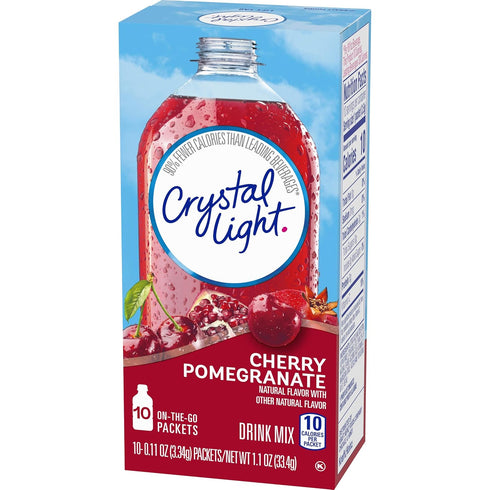 Crystal Light On The Go Cherry Pomegranate Ice Drink Mix, 10-Packet Box (Pack of 6)...