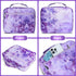 Waterproof Thick Bible Cover Case for Women, Large 11x9x3inch Purple Floral Bible Cover with Strap Pockets Zipper for Girls, XL Study Bible Carryi...