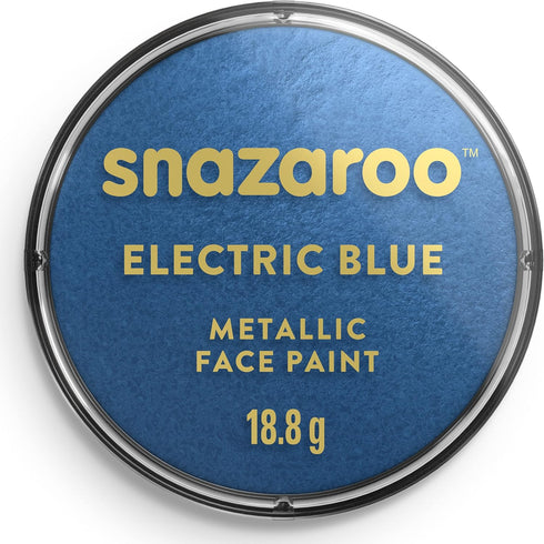 Snazaroo Metallic Face and Body Paint, 18.8g (0.66-oz) Pot, Electric Blue...
