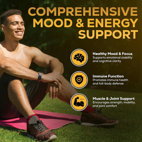CHOQ Ashwagandha Supplement - Ultra High Potency 35% Withanolides - Cortisol Support & Sleep Aid - Mood Support - 300mg Sensoril Extract - 30 Vega...