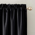 Sun Zero Oslo Theater Grade Extreme Total Blackout Rod Pocket Curtain Panel, 52" x 84", Black...