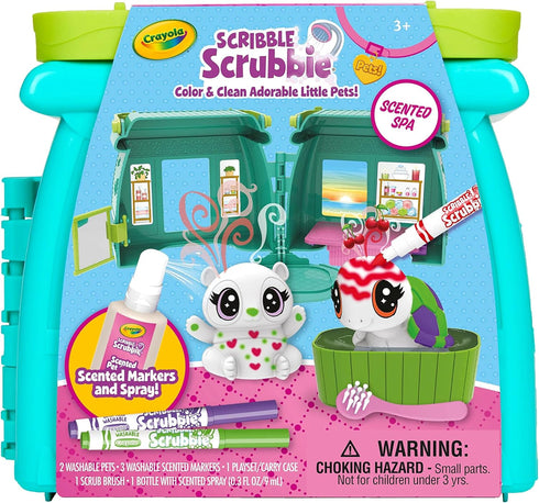 Crayola Scribble Scrubbie Pets Scented Spa, Animal Toy Playset, includes Washable & Scented Markers, Gifts for Girls & Boys, Ages 3+...