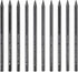 Pacific Arc Woodless Graphite Pencil 6 Pack Set, 12B, 10b, 8B, 6B, 4B, & 2B, for Sketching, Drawing, Coloring and Art...