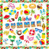 Summer Cutouts 77 Pcs Summer Beach Cut Outs Bulletin Board Summer Decorations for Classroom Cut-Outs with 160 Glue Points for School Summer Theme ...