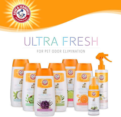 Arm & Hammer Ultra Fresh No Rinse Deodorizing Foam for Dogs, Juniper Mist, 8 Oz | Waterless Dog Shampoo | Baking Soda Neutralizes Bad Odors for an...