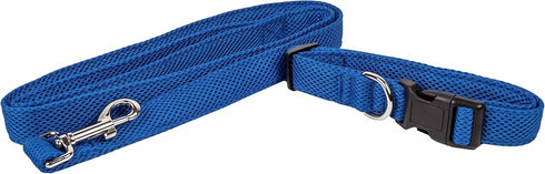 Pet Life ® 'Aero Mesh' 360 Degree Dual Sided Comfortable and Breathable Adjustable Fashion Mesh Dog Collar and Dog Leash for Small Medium and Larg...