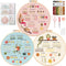 UXORSN 3 Sets Embroidery Kit for Beginners Adults Learn 30 Different Stitches Cross Stitch Starter Kits Including Fabric with Stamped Flower Patte...