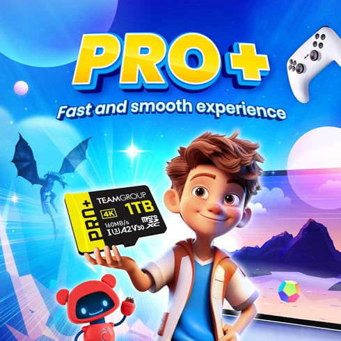 TEAMGROUP A2 Pro Plus Card 128GB Micro SDXC UHS-I U3 A2 V30, Read/Write up to 160/90 MB/s for Nintendo-Switch, Gaming Devices, Tablets, Smartphone...