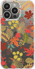 Blingy's for iPhone 13 Pro Case (6.1 inch), Women Girls Colorful Autumn Leaves Pattern Fun Fall Style Transparent Soft TPU Protective Clear Case C...