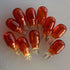 Landscape Low Voltage - 12 Volt 11W Amber Bulbs - T5 Wedge Bulbs - Compatible with Malibu Lights - Garden - Deck Light Bulbs - Yard Bulbs - 10 Pac...