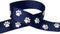 Paw Prints Ribbon for Crafts Grosgrain Ribbon for Gift Wrapping, Cheer Bows (10yd-(2x5yd) 7/8" White Paw, Navy)...