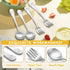 10-Piece Kids Silverware Set, LIANYU Toddler Utensils for 2-6 Year Old, Stainless Steel Preschooler Children Flatware Cutlery Set, Includes 3 Kniv...