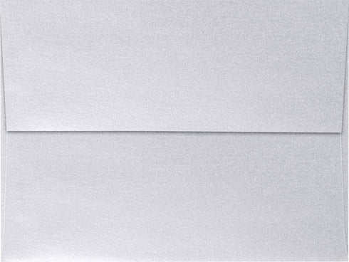 LUXPaper A7 Invitation Envelopes | Peel & Press | 5 1/4" x 7 1/4" | Silver Metallic | 80lb. Text | 50 Qty...
