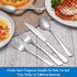 12 Pcs Forks and Spoons Silverware Set,Food Grade Stainless Steel Flatware Cutlery Set for Home,Kitchen and Restaurant,Mirror Polished,Dishwasher ...