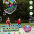 WOWMAZING Giant Bubble Kit: Space - Incl. Wand, 2 Big Bubble Concentrate Pouches and 8 Glow-in-The-Dark Stickers | Outdoor Toy for Kids, Girls | B...
