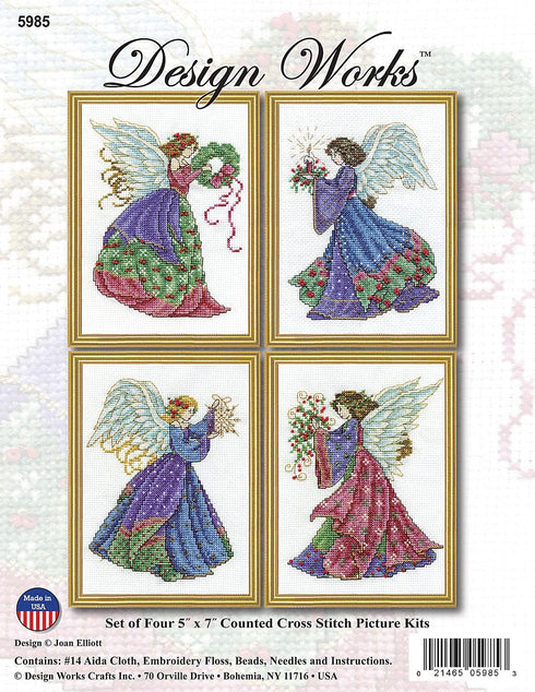 Design Works Crafts Angels Counted Cross Stitch Kit, Multi, by The Yard...