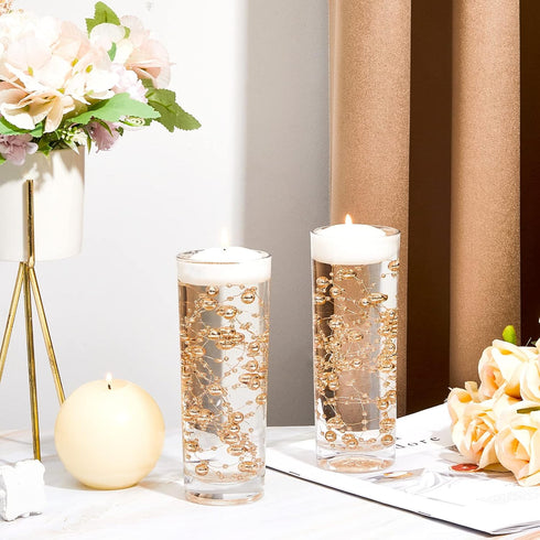 Tondiamo 24 Pcs Artificial Pearl String for Floating Candle Faux Pearls Beads String Party Garland Decoration for Vases Filler Wedding Centerpiece...