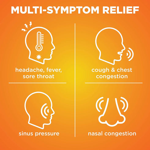 Amazon Basic Care Severe Daytime Cold and Flu, Maximum Strength Liquid Cold Medicine, Non-Drowsy, Multi-Symptom Relief, for Adults and Children Ag...