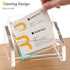 SANRUI Acrylic Business Card Holder for Desk, Desktop Clear Business Card Display Stand , Business Name Card Organizer for Women and Men (Horizont...