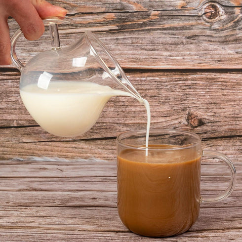 ELITEA Clear Glass Creamer Pitcher Milk Cream Tea Serving Pitcher (250ml, 8.5 oz. fl)...