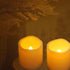 Outdoor Battery Operated Flameless Candles with Timer, Realistic Flickering Plastic Fake Electric LED Pillar Lights Waved Edge for Home Garden Wed...