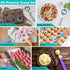 Ice Cream Scoop, Cookie Scoop Set, Incluede 1.2 OZ/ 2 OZ/ 4 OZ Scoop, Portion Control For Cookie Dough, Ice Cream, Cupcake, Muffin, Mashed Potatoe...
