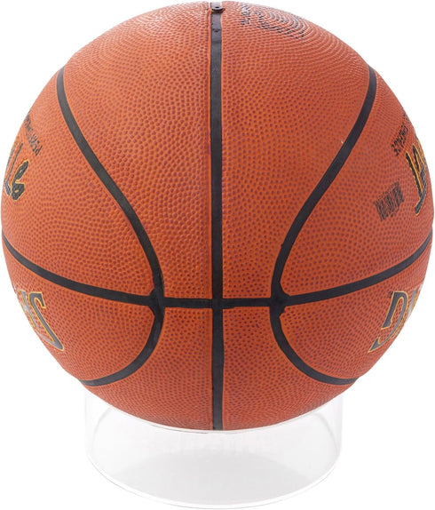 Plymor Clear Acrylic Beveled Ball or Sphere Display Holder Stand, 2" H x 6" W...
