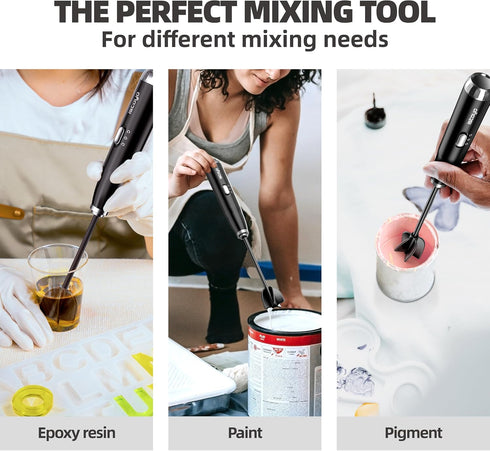 ISTOYO Premium Resin Mixer, Handheld Battery Epoxy Mixer for Saving Your Wrist, Epoxy Resin Mixer Pro, Resin Stirrer for Resin, Resin Molds, Silic...