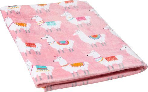 Hudson Baby Unisex Baby Plush Mink Blanket, Llama, One Size...