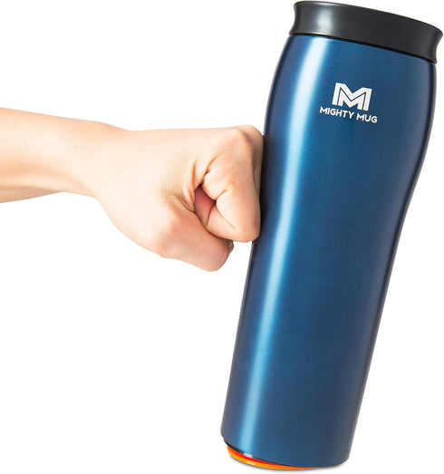 Mighty Mug | The Untippable Mug | Grips When Hit, Lifts for Sips | Insulated Stainless Steel Tumbler | Cupholder Friendly | Gifts for Women Men Al...