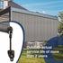 Sun Shade Replacement Parts Shade Tie Downs and End Cap with Ring Kit,Weather Resistance,Compatible with Coolaroo Exterior Roller Shade,Outdoor Bl...