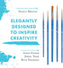 Princeton Select Artiste Paintbrush, 15-5 Brush Set, Blue...