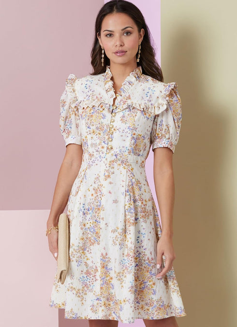 Vogue Misses' Lined Fit and Flare Dress Sewing Pattern Packet, Design Code V2005, Sizes 16-18-20-22-24, Multicolor...