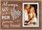 Buecasa Mom Gifts from Daughter and Son - Mother Birthday Picture Frame String Heart in Grainwood 4x6 Inches - Always My Mom Forever My Friend...