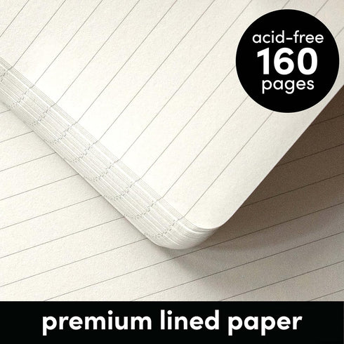PAPERAGE Lined Spiral Journal Notebook, (Olive Green), 160 Pages, Medium 5.5 inches x 8 inches - 100 GSM Thick Paper, Hardcover, Double-Wire Spira...