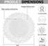 Round Paper Lace Table Doilies – 12 inch White Decorative Tableware Disposable Placemats; Made in Canada (Pack of 50)...